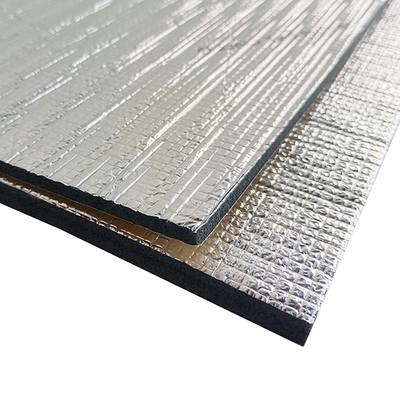 Fiberglass Alüminyum Folyo XPE Köpük Alev Geri Dayanıcı Kendine Yapışkan HVAC Izolasyon Köpüğü 5-25mm Kalınlığı