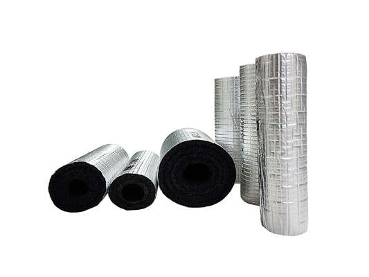 HVAC kanal yalıtım ruloları Polyethylene Cross Linked Foam XLPE Rolls With Aluminum Foil And Adhesive Glue