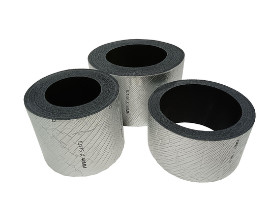 HVAC kanal yalıtım ruloları Polyethylene Cross Linked Foam XLPE Rolls With Aluminum Foil And Adhesive Glue