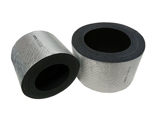 HVAC kanal yalıtım ruloları Polyethylene Cross Linked Foam XLPE Rolls With Aluminum Foil And Adhesive Glue