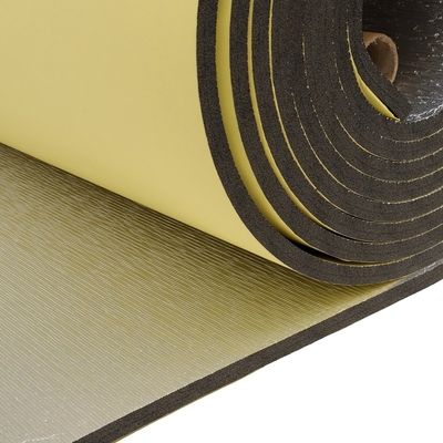 Yapışkan Tek Yolu Foil İzolasyon rulları ile Yapıştırıcı Mat Gri Foil Kaplı Polyolefin Foil Izolasyon