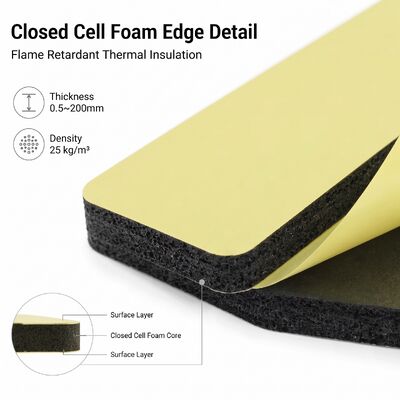 Aluminum Foil Laminated XLPE Foam Insulation Sheet Flame Retardant Heat Barrier for Hotel Commercial HVAC Duct System