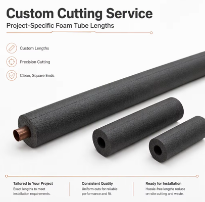 NBR Rubber Foam Insulation Tube Premium Thermal Barrier for HVAC Pipeline Thermal Retention Energy Efficiency Industrial Heat Conservation